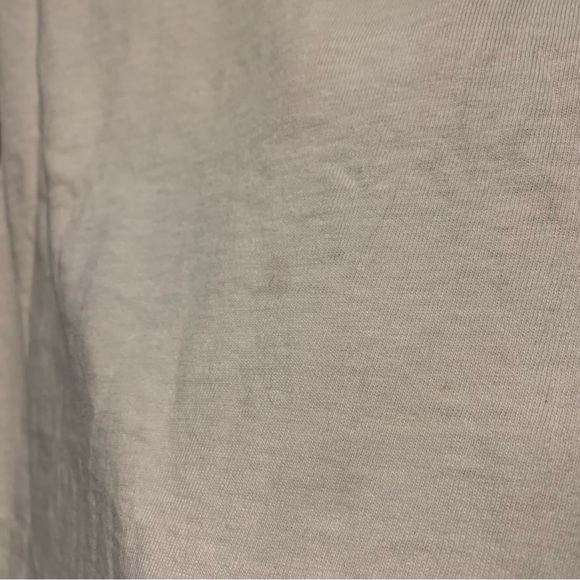 LL BEAN Flower Print Womens S/S Used T Shirt Sz M 90s White Stain 20x23 - Picture 5 of 5